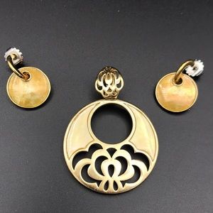 Lia Sophia, Yellow Earring & Pendant